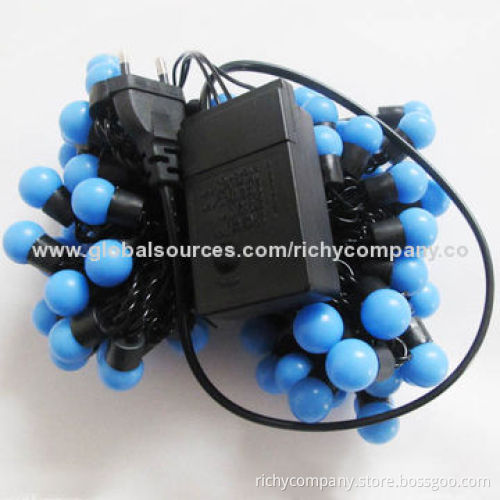 Christmas lights, 10m, 100 round LEDs